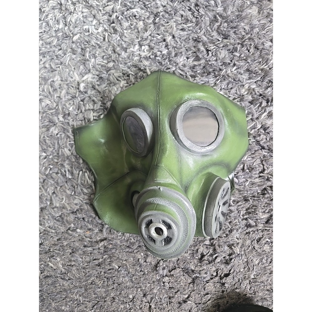 HALLOWEN Smoke Mask Zombie Biohazard Gas Mask Green by Ghoulish